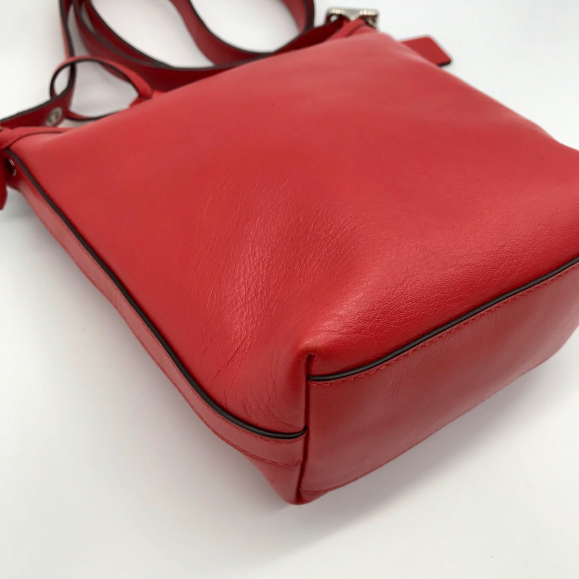 Coach Red Leather Mini Legacy Duffel Crossbody Bag 19901