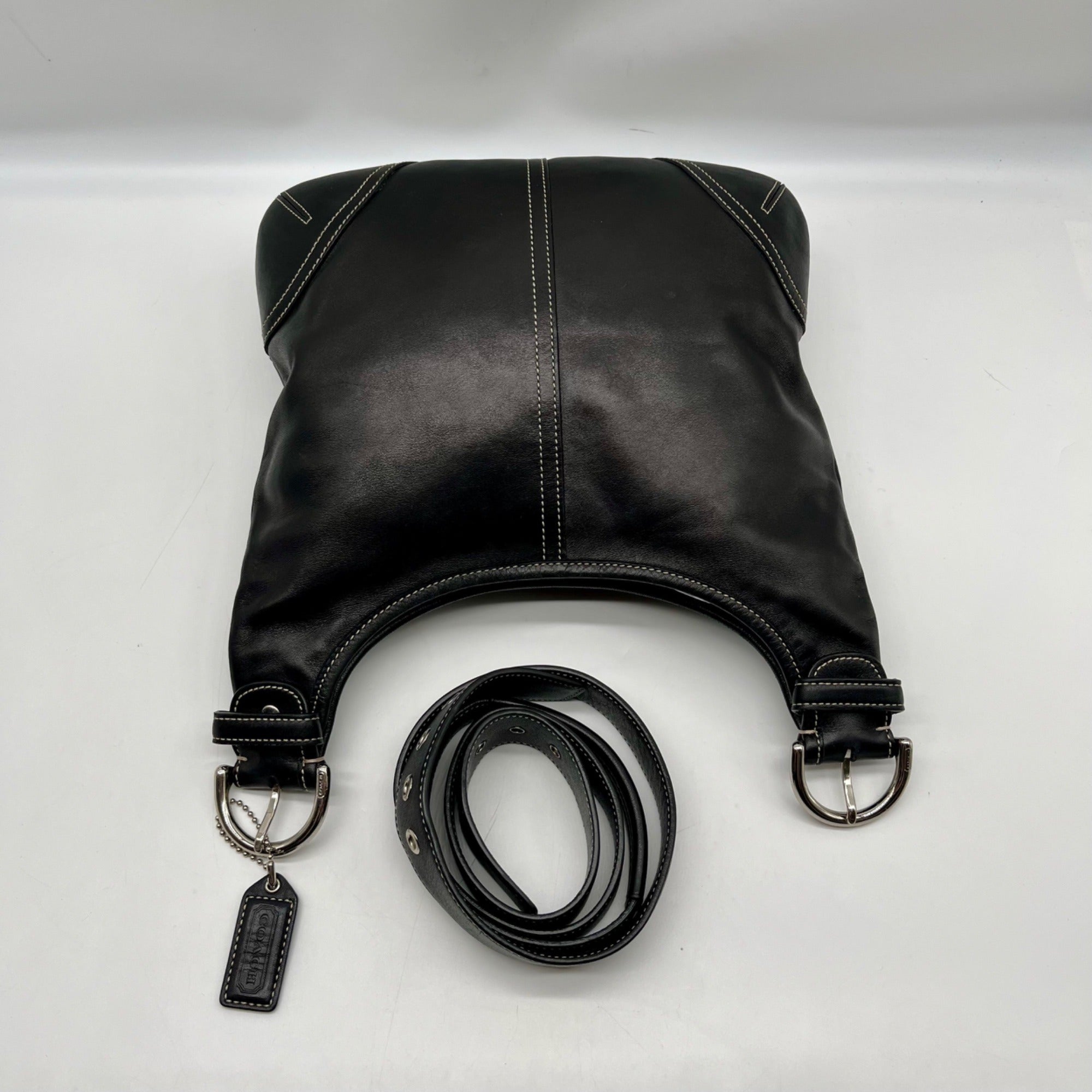Coach Black Leather Vintage Soho Hobo Bag 9549