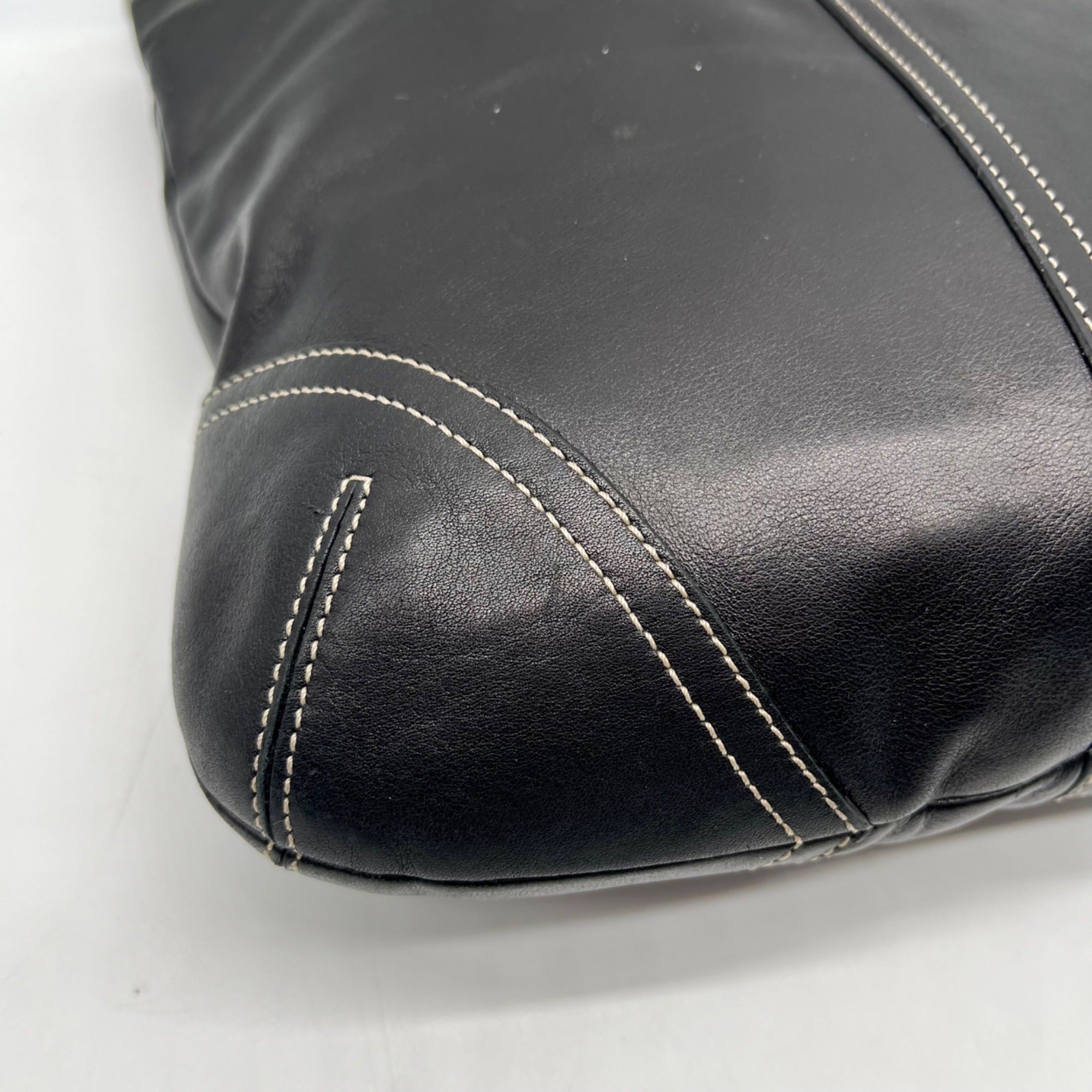 Coach Black Leather Vintage Soho Hobo Bag 9549