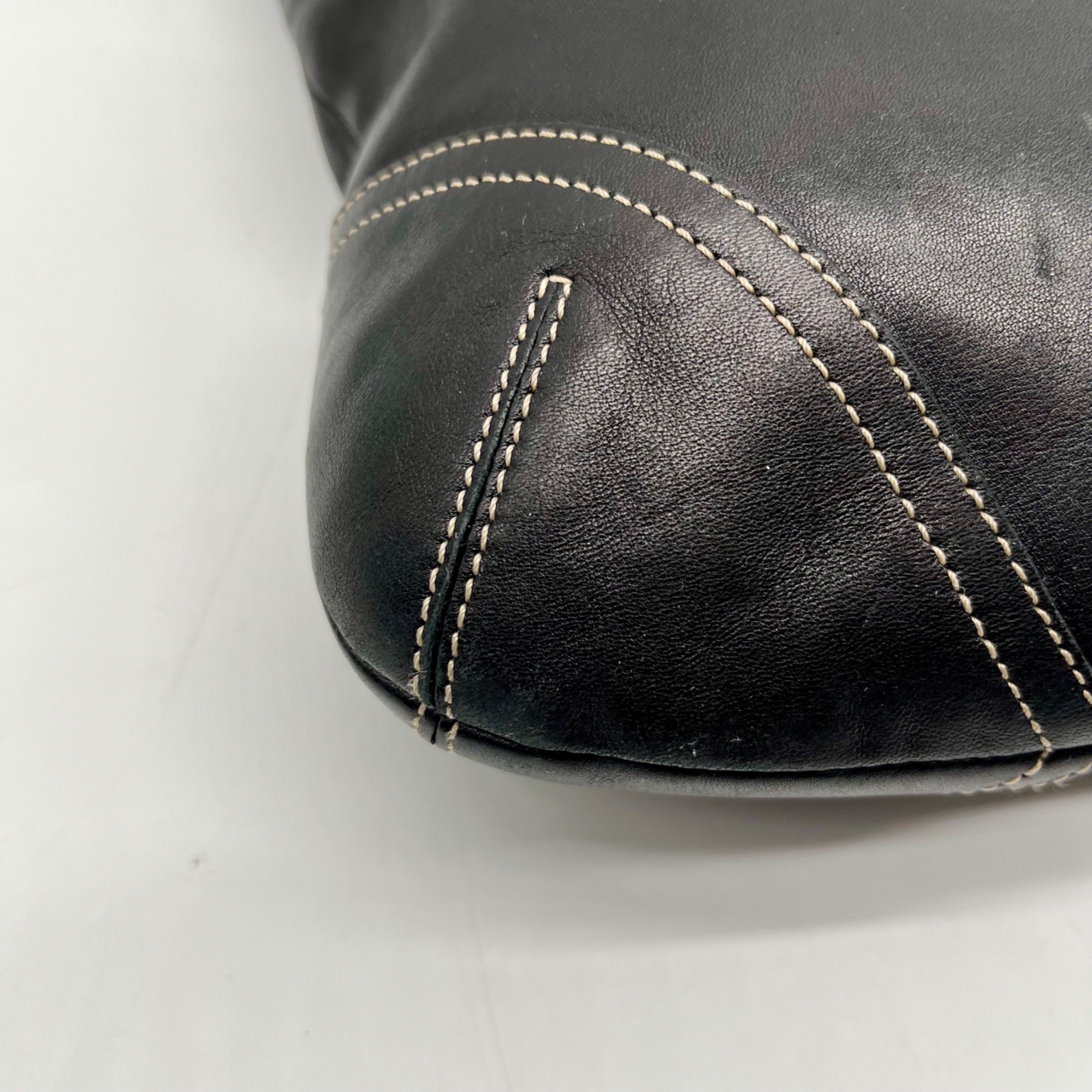 Coach Black Leather Vintage Soho Hobo Bag 9549