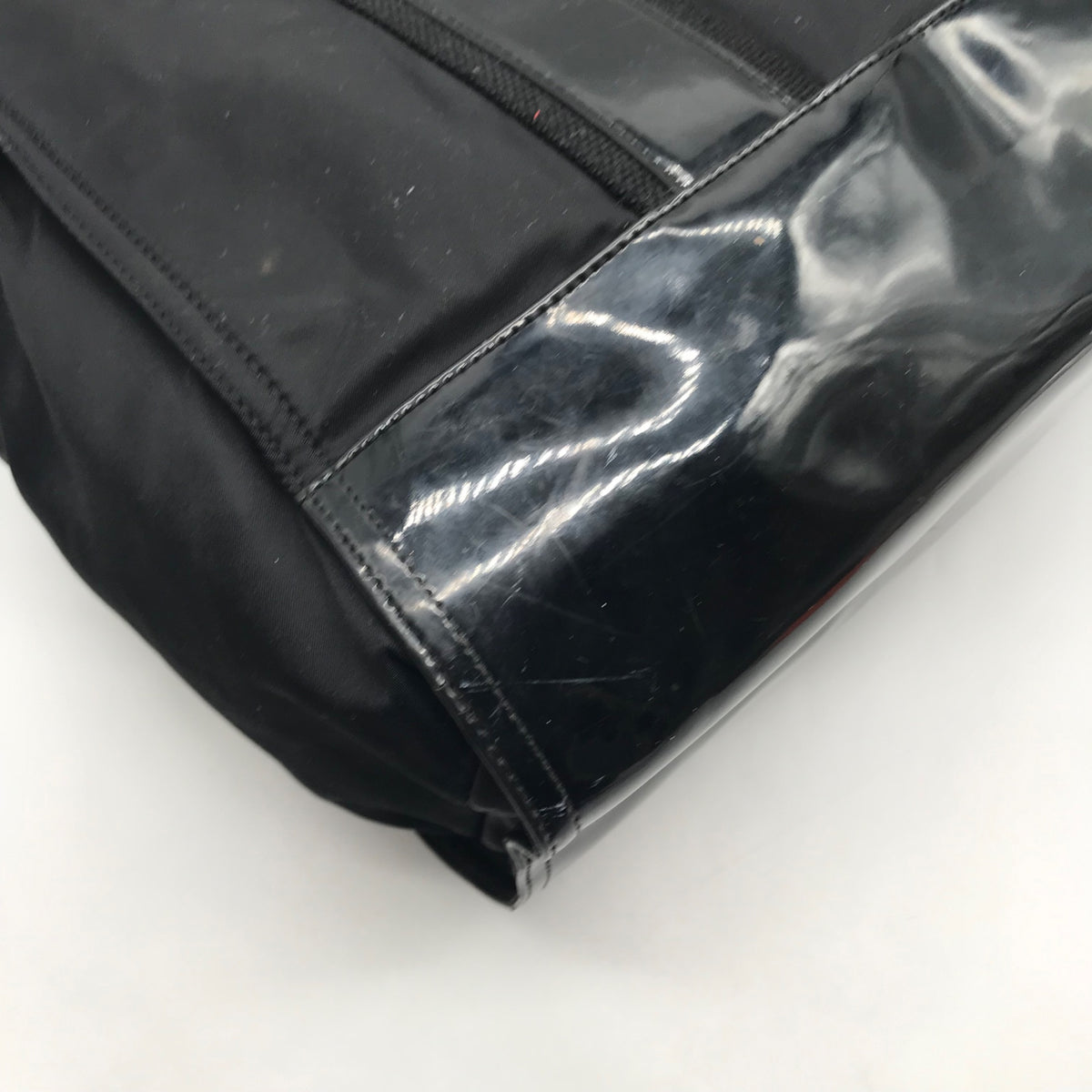 Tory Burch Black Nylon And Patent Leather Ella Tote Bag