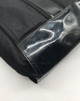 Tory Burch Black Nylon And Patent Leather Ella Tote Bag