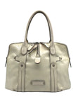 Salvatore Ferragamo White Patent Leather Satchel