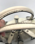 Salvatore Ferragamo White Patent Leather Satchel