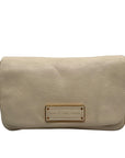Marc Jacobs Cream Leather Flap Crossbody Bag