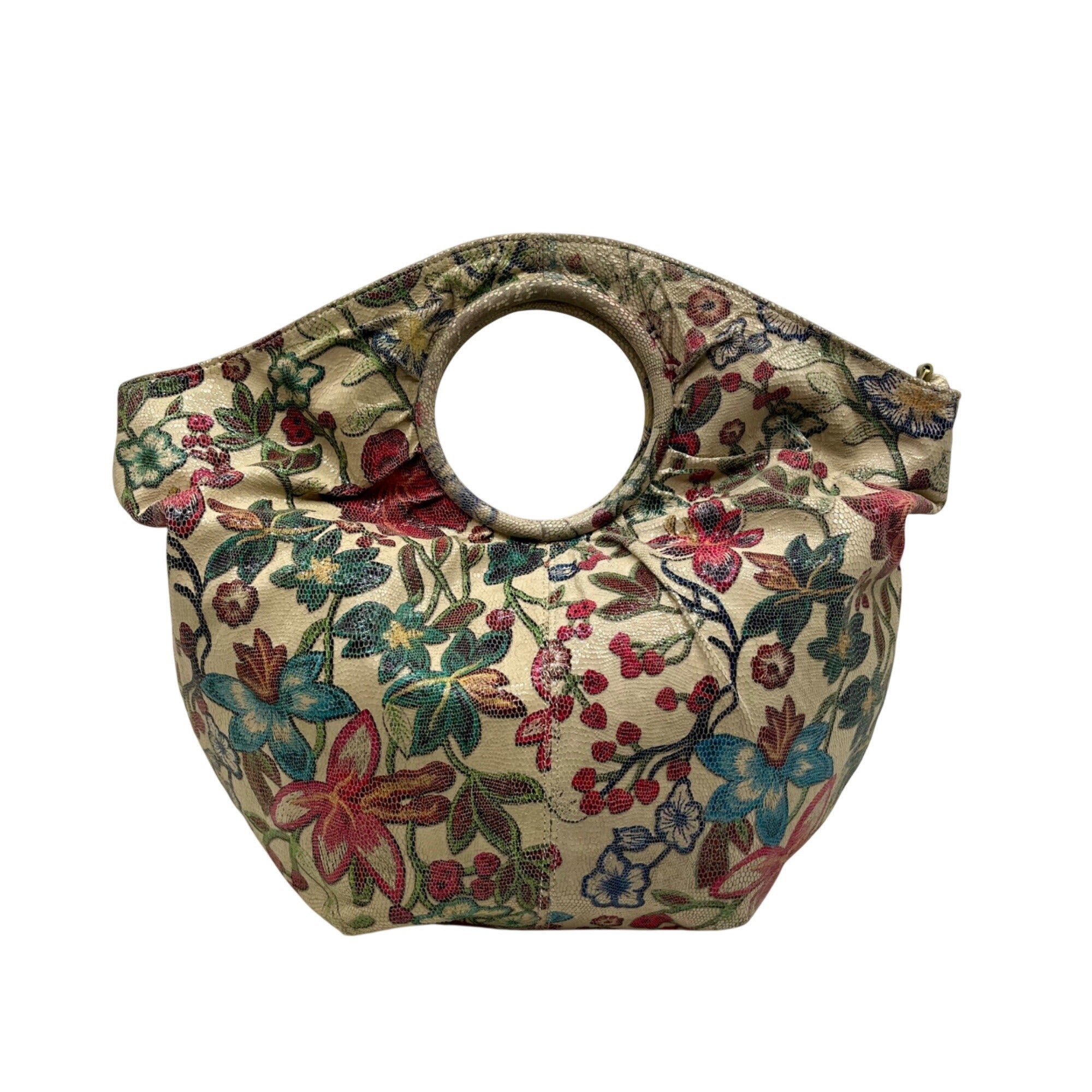 Hobo Multicolor Floral Convertible Bangle Satchel Bag