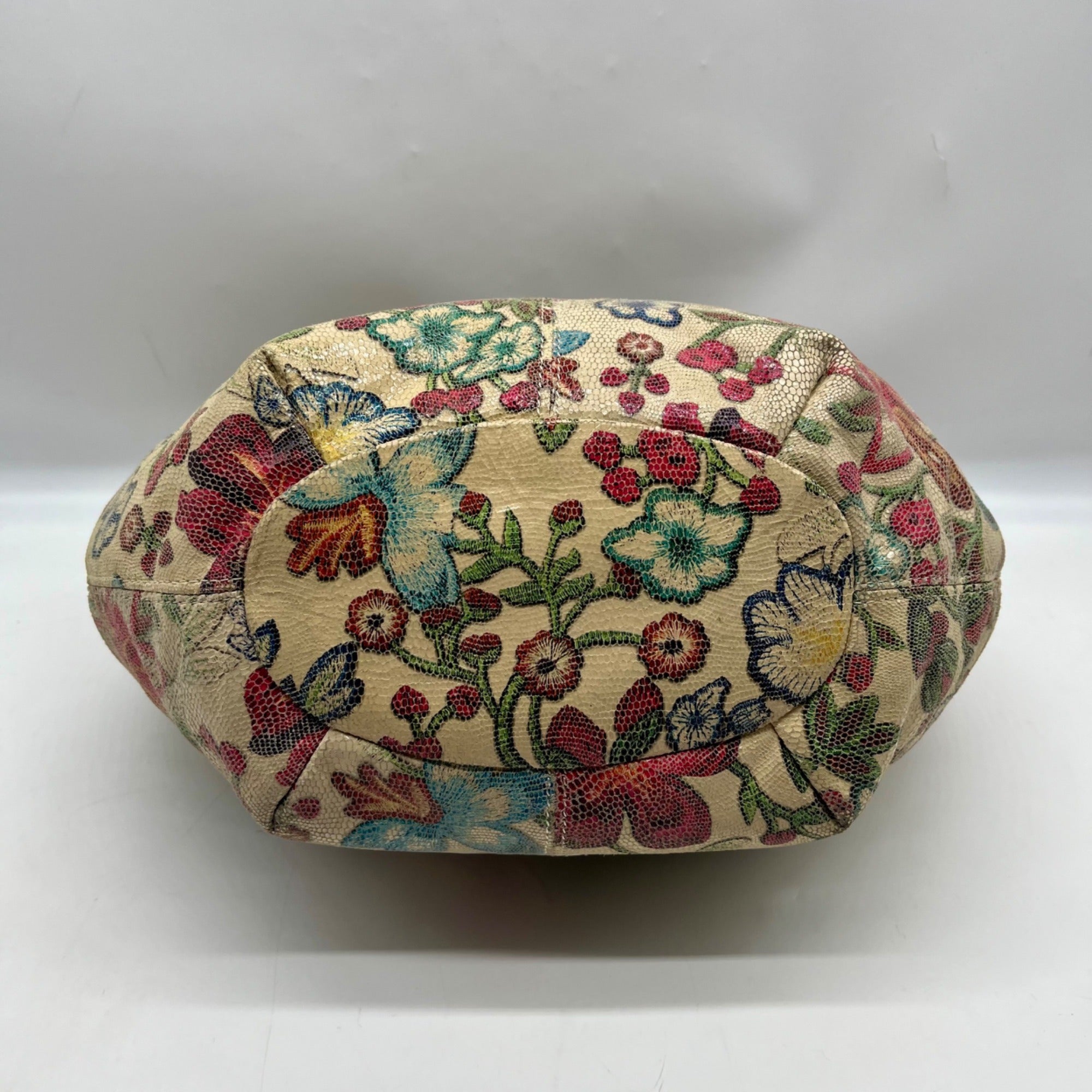 Hobo Multicolor Floral Convertible Bangle Satchel Bag