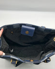 Steven Madden Denim Checkered Blivia Tote Bag With Convertible Pouch