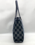 Steven Madden Denim Checkered Blivia Tote Bag With Convertible Pouch