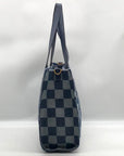 Steven Madden Denim Checkered Blivia Tote Bag With Convertible Pouch