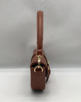 MMS Brown Leather Mini Bag