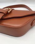 MMS Brown Leather Mini Bag