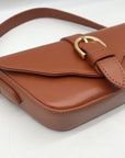 MMS Brown Leather Mini Bag
