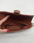 MMS Brown Leather Mini Bag