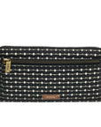 Fossil Black And White Patterned Leather RFID Logan Wallet