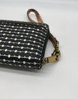 Fossil Black And White Patterned Leather RFID Logan Wallet