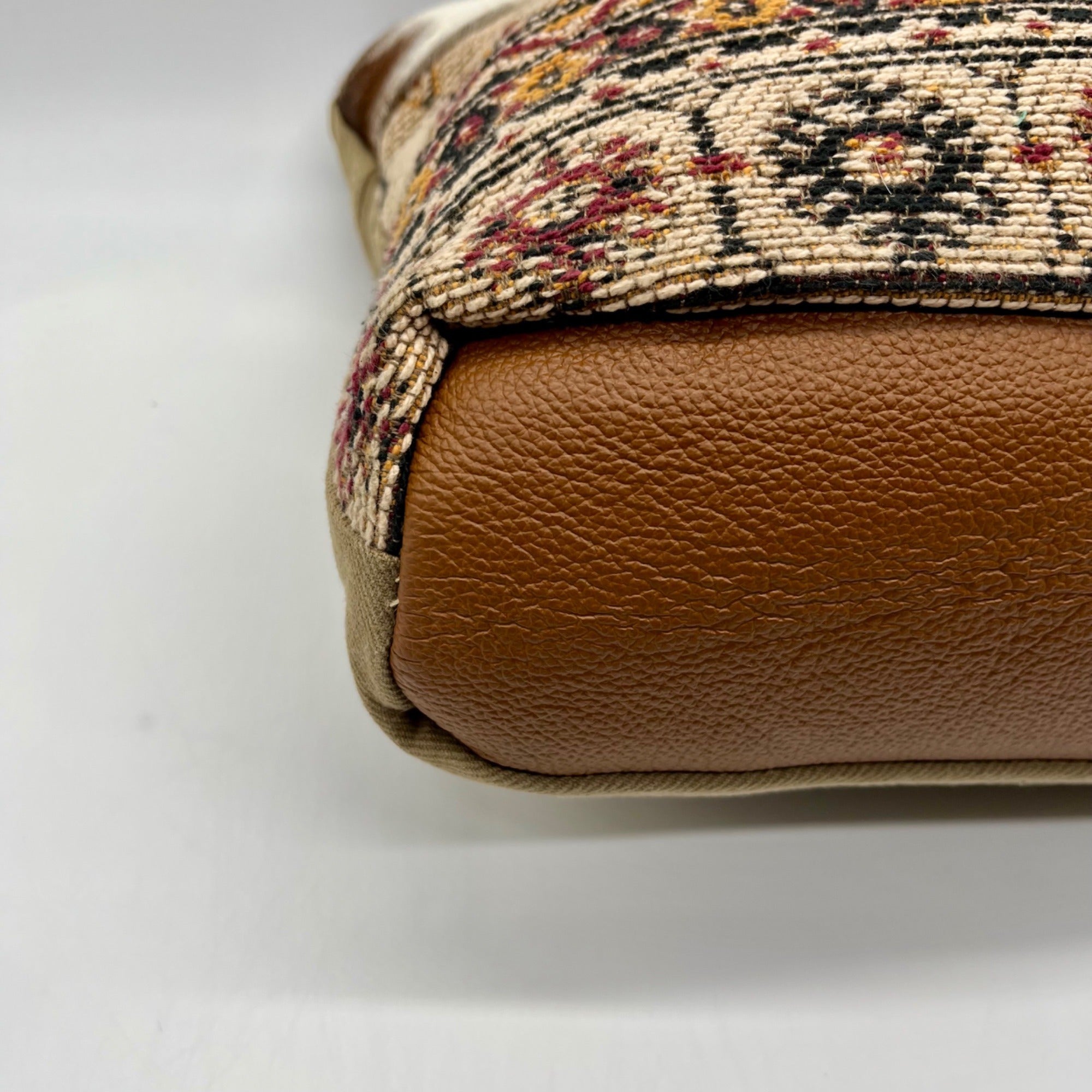 Myra Bardic Brown Canvas Tote Bag