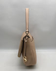 Michael Kors Light Pink Pebbled Leather Bedford Convertible Shoulder bag