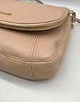 Michael Kors Light Pink Pebbled Leather Bedford Convertible Shoulder bag