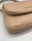 Michael Kors Light Pink Pebbled Leather Bedford Convertible Shoulder bag