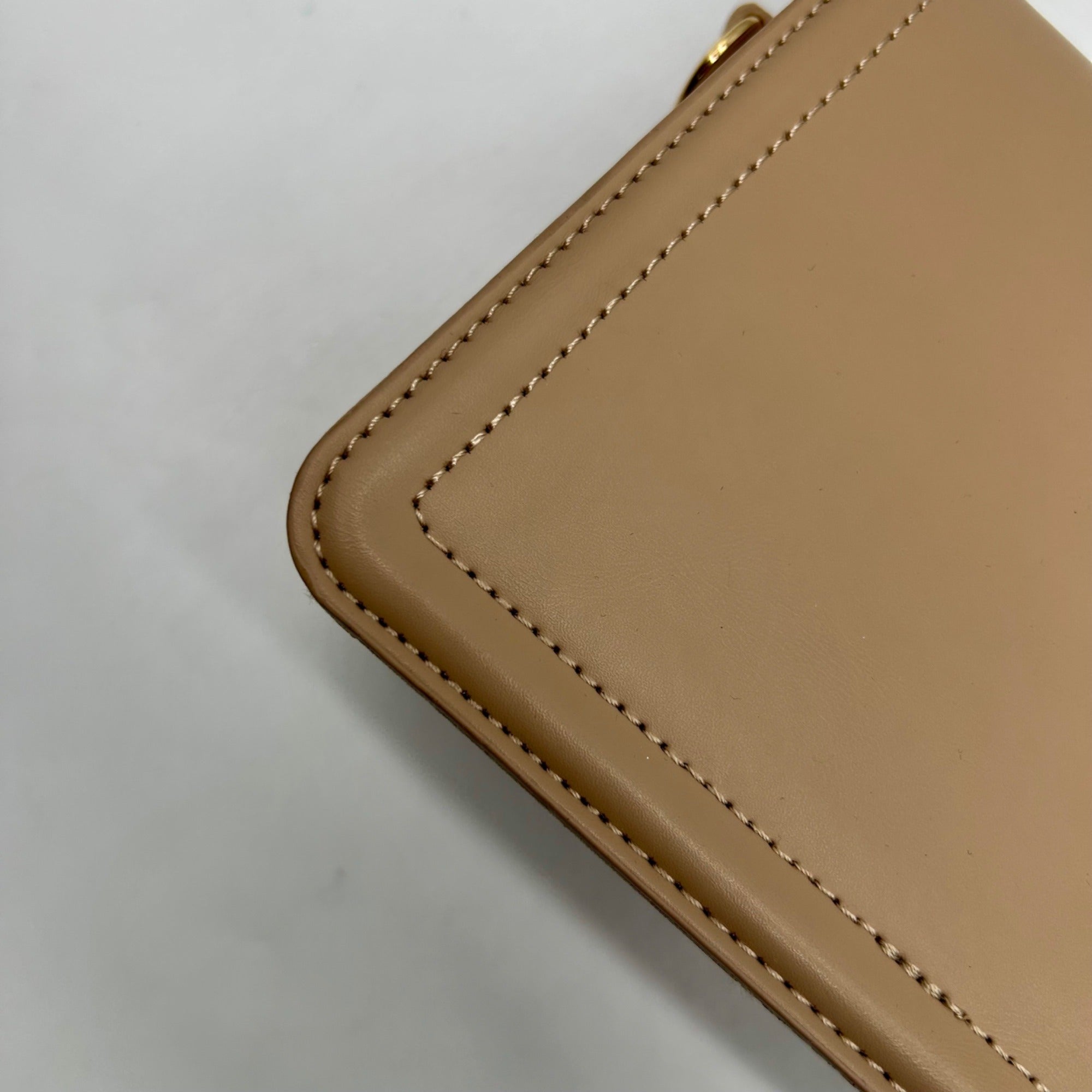 MMs Brands Tan Faux Leather Crossbody Bag