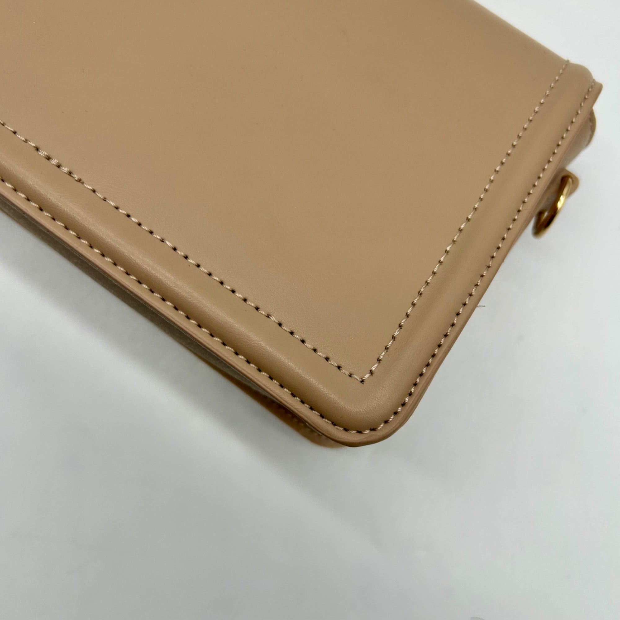 MMs Brands Tan Faux Leather Crossbody Bag