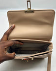 MMs Brands Tan Faux Leather Crossbody Bag