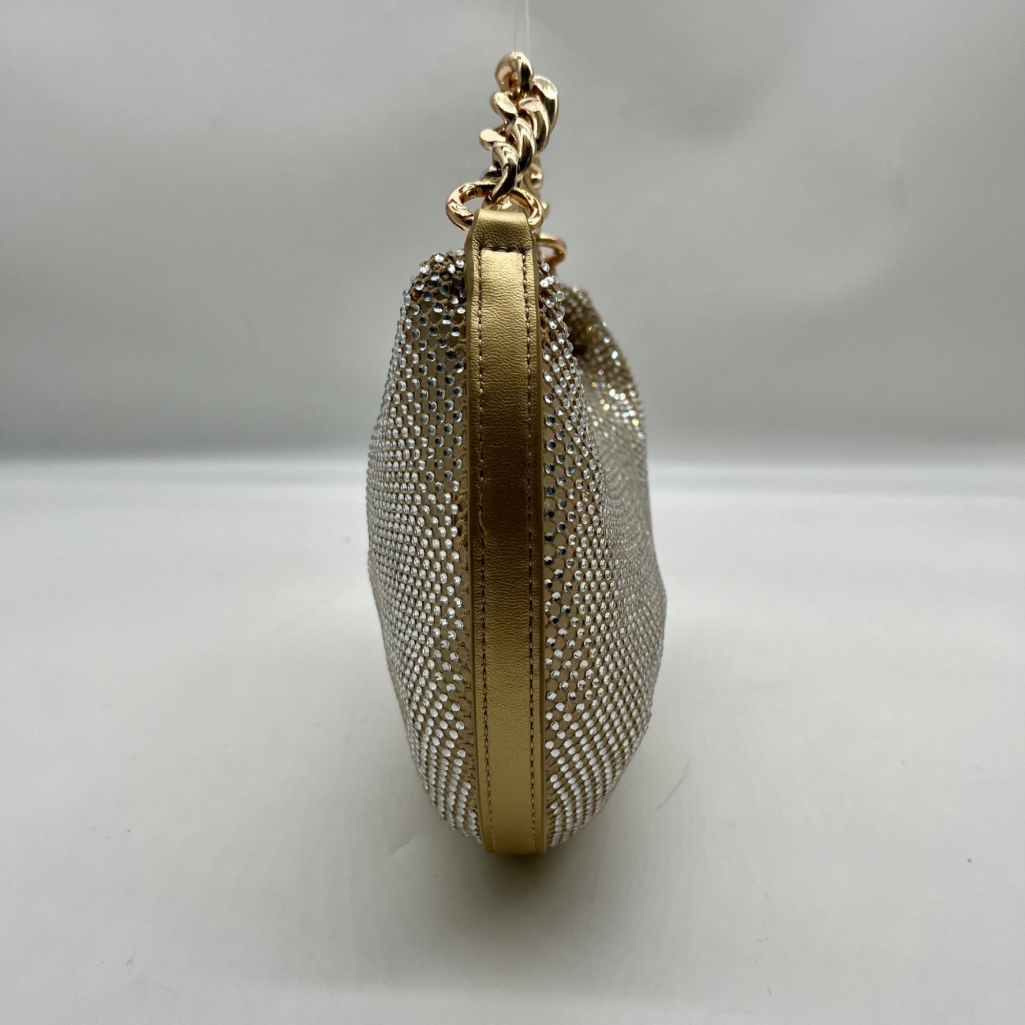 Nina Gold Mesh Mini Bag With Pouch
