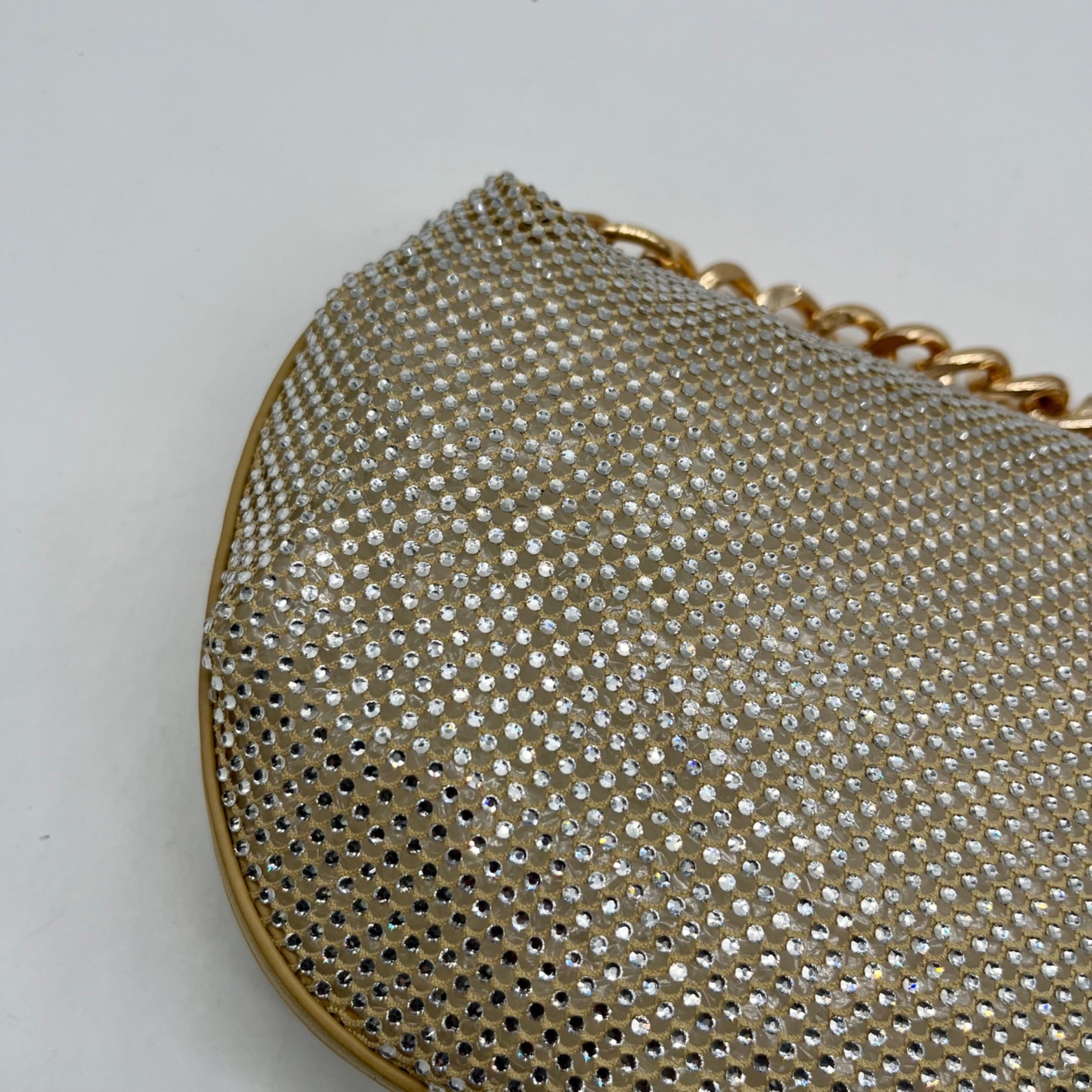 Nina Gold Mesh Mini Bag With Pouch