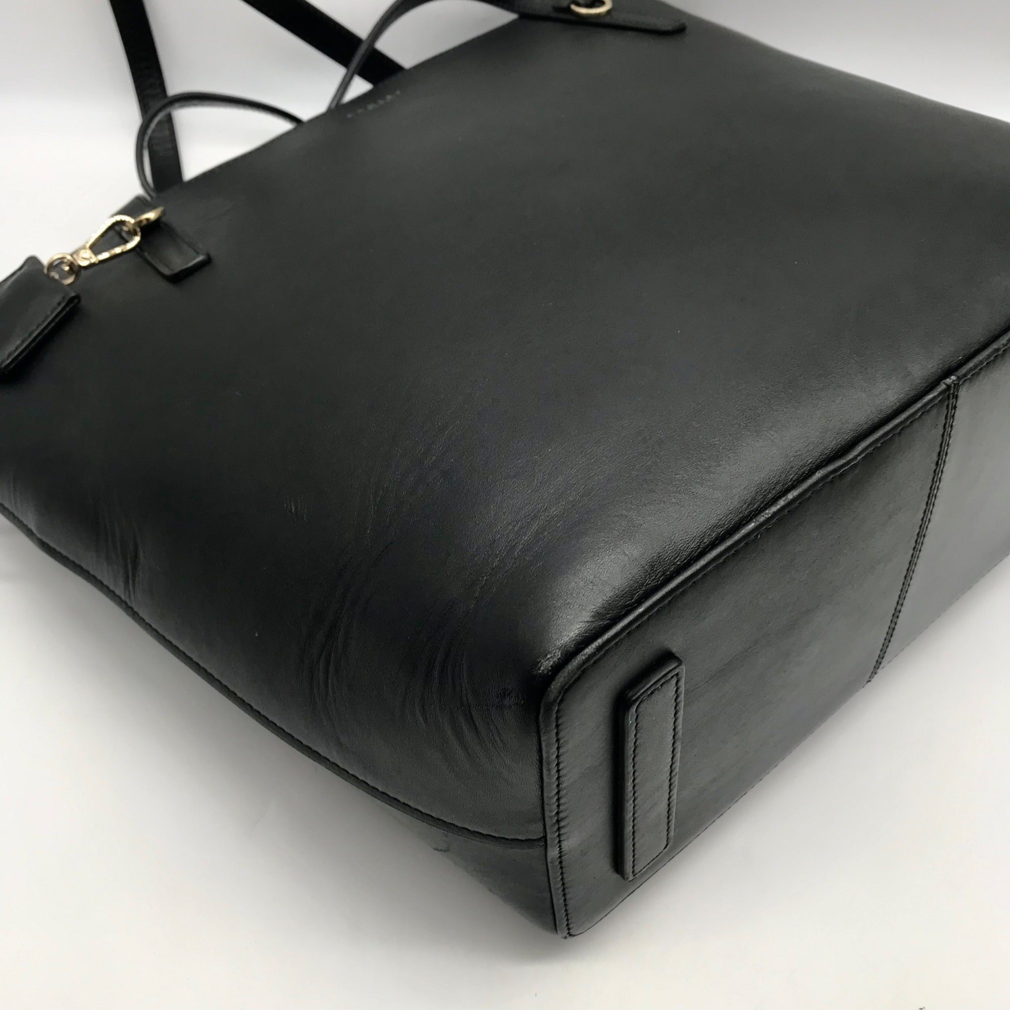 Radley London Black Leather Tote Bag