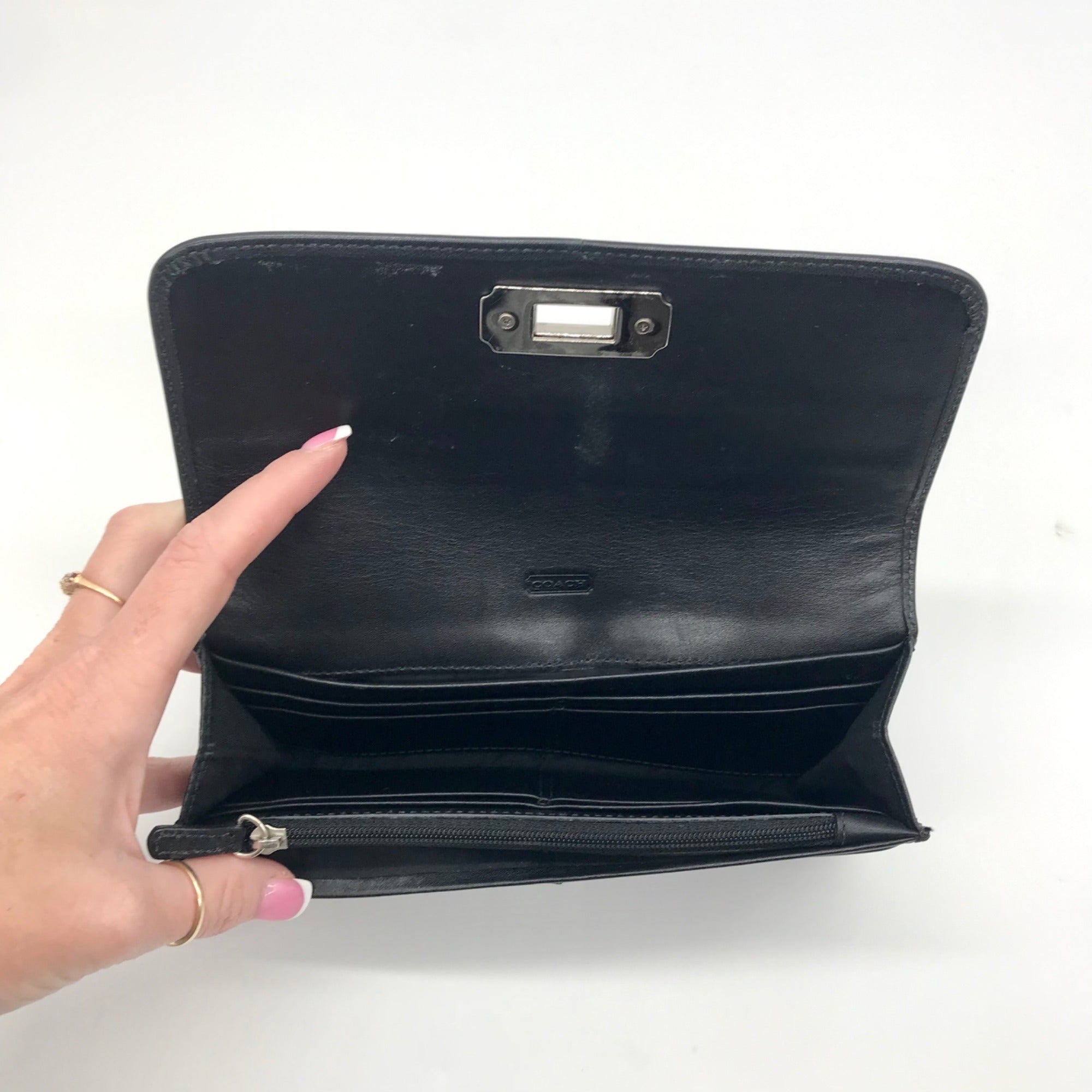 Coach Black Leather Wallet