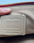 Coach Signature Rabbit & Carriage Coated Canvas Box Satchel