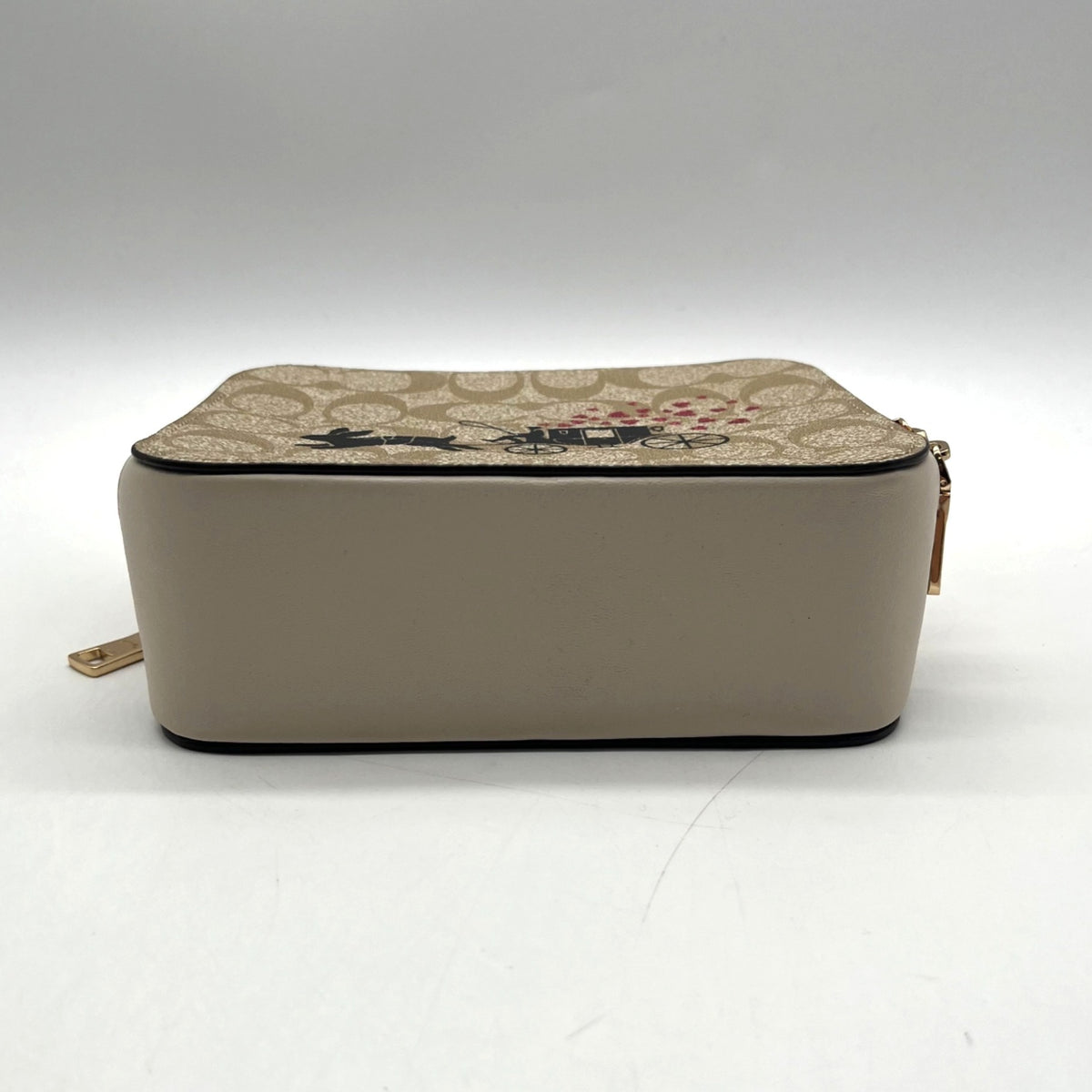 Coach Signature Rabbit &amp; Carriage Coated Canvas Box Satchel
