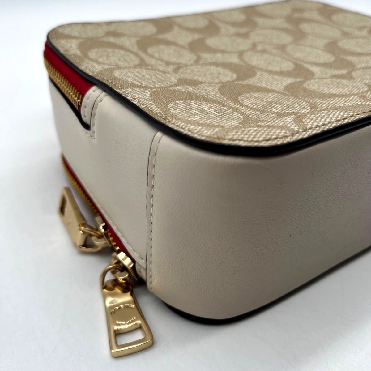 Coach Signature Rabbit &amp; Carriage Coated Canvas Box Satchel