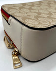 Coach Signature Rabbit & Carriage Coated Canvas Box Satchel