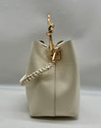 Aldo Beige Faux Leather Bienkax Medium Bucket Bag