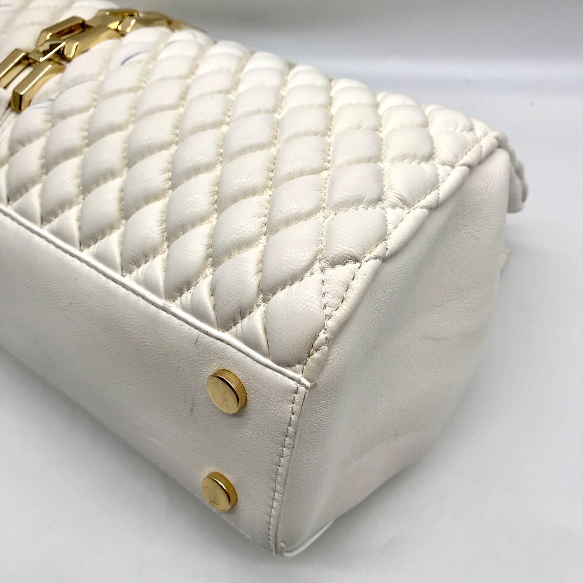 I.N.C International Concepts Vanilla Quilted Harrper Aurora Shoulder Bag