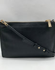 Michael Kors Black Pebbled Leather Triple Compartment Crossbody Bag