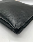 Michael Kors Black Pebbled Leather Triple Compartment Crossbody Bag