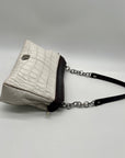 Henri Bendel Croc-Embossed Leather Shoulder Bag