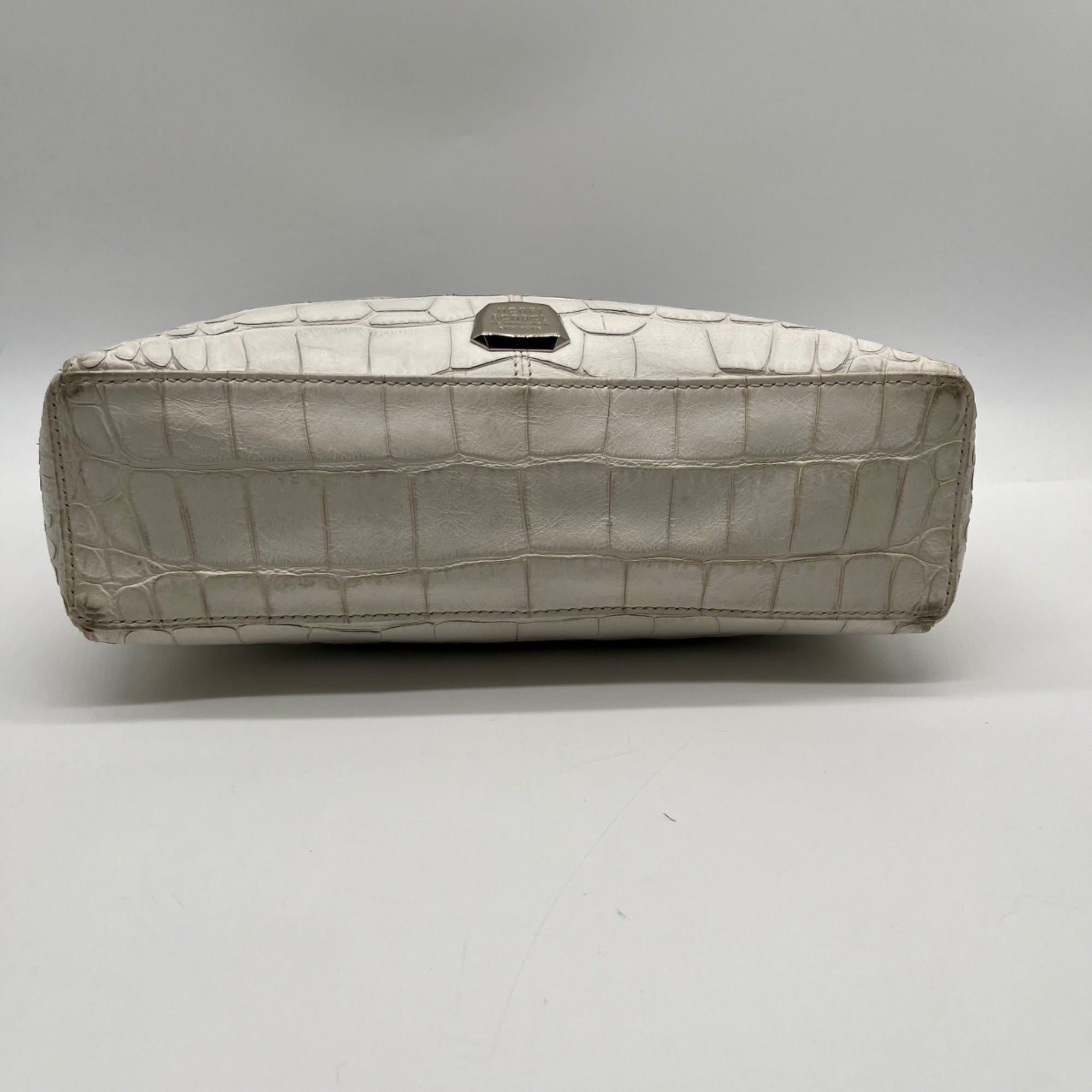 Henri Bendel Croc-Embossed Leather Shoulder Bag