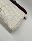 Henri Bendel Croc-Embossed Leather Shoulder Bag