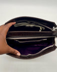 Henri Bendel Croc-Embossed Leather Shoulder Bag
