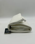 I.N.C. International Concepts White Faux Leather Averry Tunnel Small Crossbody