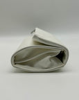 I.N.C. International Concepts White Faux Leather Averry Tunnel Small Crossbody