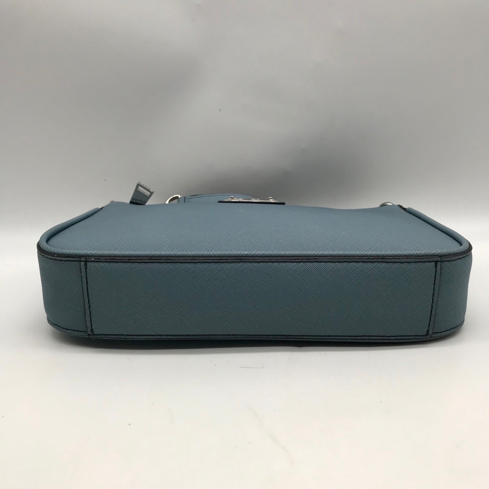 Calvin Klein Light Blue Saffiano Leather Demi Shoulder Bag