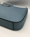 Calvin Klein Light Blue Saffiano Leather Demi Shoulder Bag