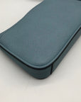 Calvin Klein Light Blue Saffiano Leather Demi Shoulder Bag