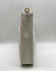 Style & Co White Faux Leather Deco Rose Medium Crossbody Bag
