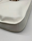 Style & Co White Faux Leather Deco Rose Medium Crossbody Bag